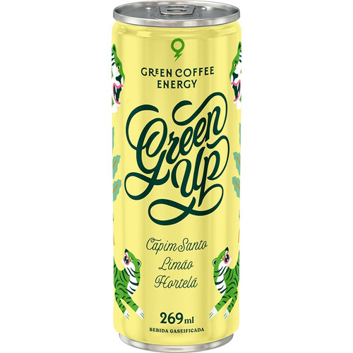 Energético Natural Capim Santo Limão Hortelã 269ml Green Up