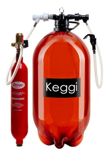 Imagen 2 de 4 de Chopera P/cerveza Keggi Original 10l Para Co2 C/regulador 1k