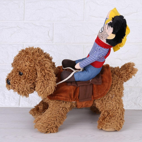 Disfraz Para Perro Gatos Jinete Vaquero Halloween Mascotas