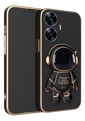 C Funda Para Realme C55 Galvanoplastia Silicona Astronautas