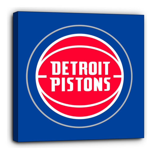 Cuadro Canvas Básquetbol Nba Detroit Pistons 60x60cm