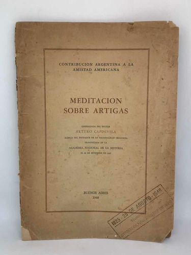 Meditacion Sobre Artigas Arturo Capdevila