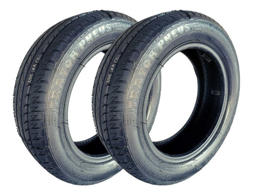 Kit Com 2 Pneus 195/55/15 Remold Com Borracha Vipal
