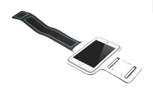 Funda Armband Ajustable Brazo Nylon Para iPhone 6 4.7 Blanco