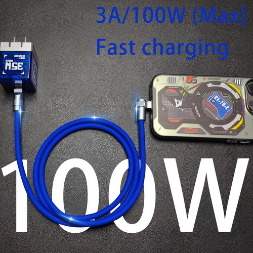 Chubbycable Flexelbow Pro - Cable De Carga Rápida De 90 Dise