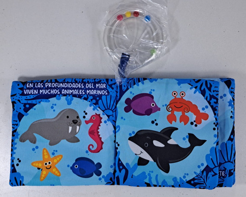 El Mar - Colección Entretelas - Libro De Tela Para Bebes