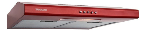 Depurador de Cozinha Suggar Slim aço inoxidável de parede 60cm x 8.5cm x 48cm vermelho 127V