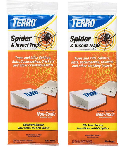 Terro T3206 Trampa Para Arañas Y Insectos (4 Unidades) (2 Un