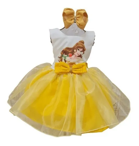 Vestido da princesa store bela para alugar