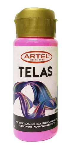 Frasco De Pintura Tela Neón 60ml Artel - Todos Los Colores