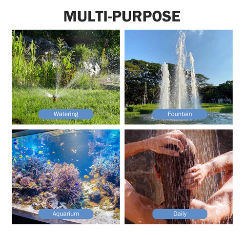 Bomba De Agua Sumergible Sin Escobillas Dc 12v 800l/h 5m Par
