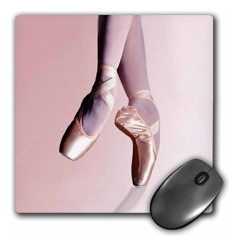 Mouse Pad Rosa Imagen Zapatos De Ballet 8 X 8 Pulgadas