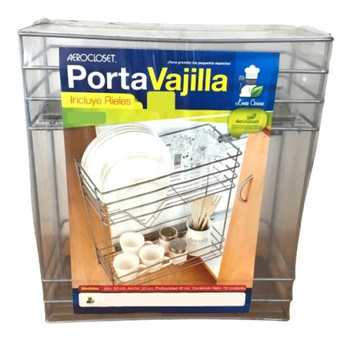 Porta Vajilla Aerocloset Incluye Rieles Y Correderas
