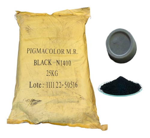Pigmento (color) Integral Negro Oxido P/ Concreto Y Morteros