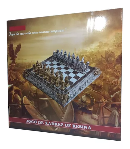 Tabuleiro Xadrez Medieval Castelo Kingdom Knights - R$ 699