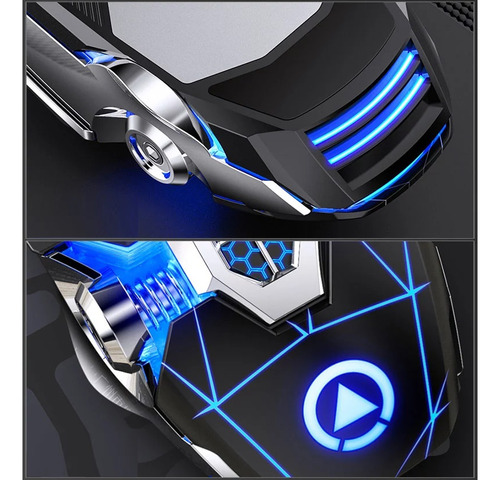 Mouse Yindiao A7 Con Retroiluminacion Rgb 2.4 G Recargable