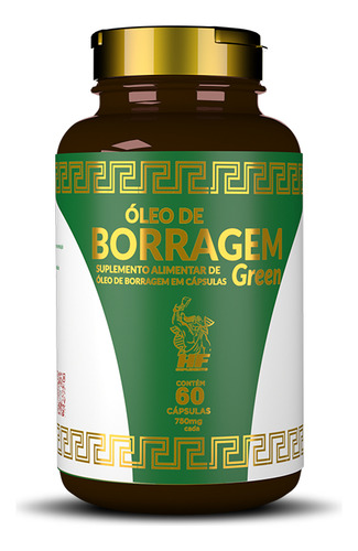 Óleo De Borragem 500mg Com 60 Cápsulas HF