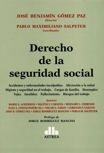 Libro Derecho De La Seguridad Social