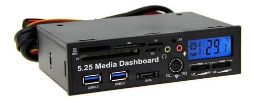 5.25 Multifunción Frontal Panel De Medios Panel Usb3.0 Hub