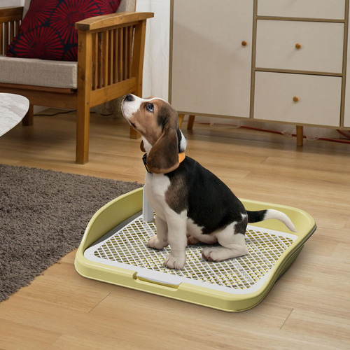 Soporte Para Almohadilla Para Orinar Para Perros, Amarillo