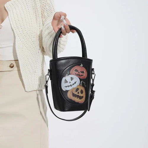 Bolso De Hombro Tipo Calabaza De Piel Sintética Para Mujer,