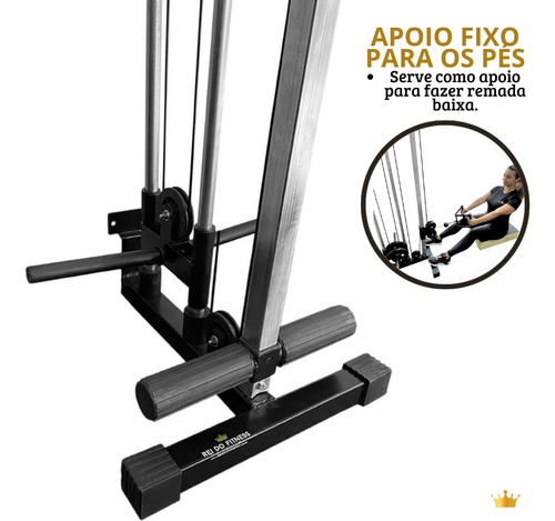 Mono Cross Over De Parede Com Apoio Para Os Pés