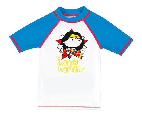 Remera De Niña Uv Mujer Maravilla Arena - Btu Store