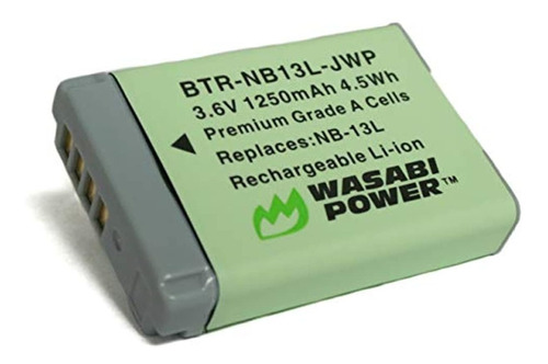 Power Wasabi - Bateria Y Cargador Para Canon Nb-13l Y Canon