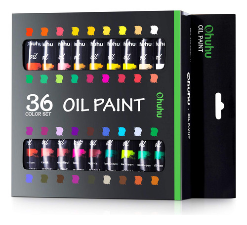 Ohuhuhu, 36 Colores A Base De Aceite, Pintura Al Oleo Para A