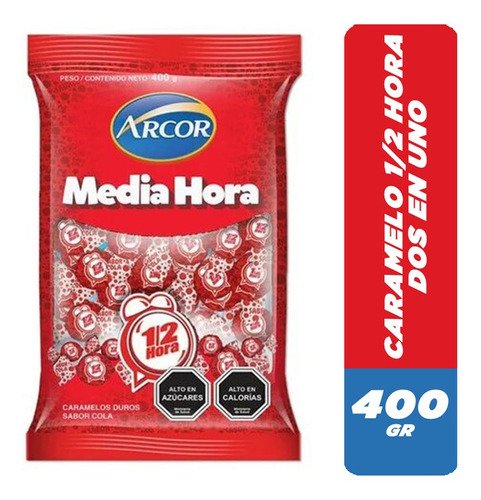 Caramelos 1/2 Hora Dos En Uno 400 Gr( 1 Bolsa)-super