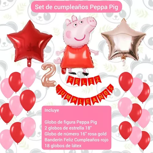 Guirnalda Peppa Pig para Fiesta de Cumpleaños!! - Globos Yuli