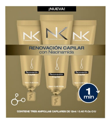 Ampollas Nk Renovación Capilar Con Niacinamida