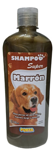 Shampoo Perros Porta Marrón Bronce Resaltador Brillo 500 Ml 