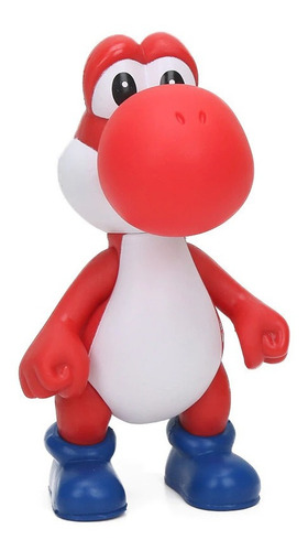 5 Figuras Yoshi Colores Super Mario Bros 13cm Envio Gratis