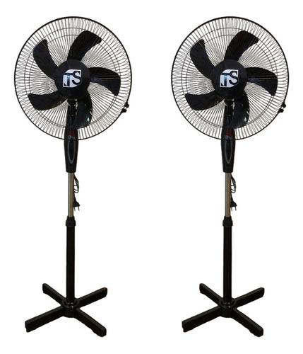 Pack X2 Ventiladores De Pie 16'' 5 Aspas Super Silencioso Ts