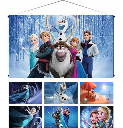 Frozen, Niños, Fiesta, Cumpleaños Pendón