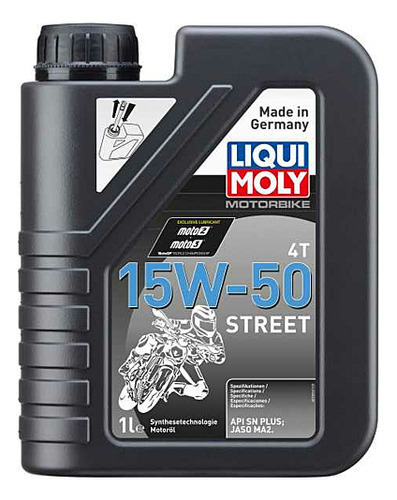 Aceite Liqui Moly 15w50 Street 4t Para Moto 1l