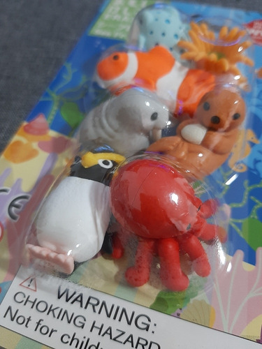Kit Borrachas Japonesas Iwako Animais Do Mar