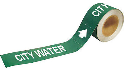 Brady 73871 Pipe Marker,city Water,2 In.h Aad