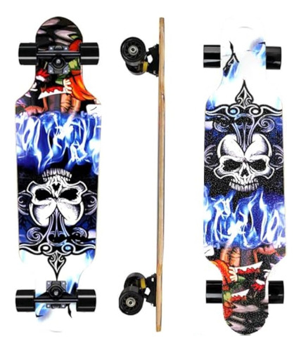 31&quot; Longboard 7 Capas Skateboard Pro Complete