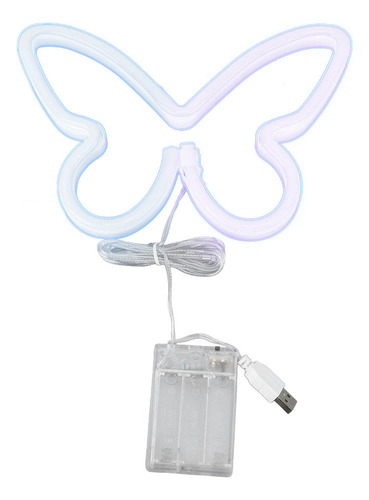 Señal De Neón Led De Neón Con Forma De Mariposa De Neón, Ros
