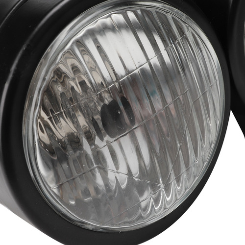 Faros Delanteros Dobles Universales De Hierro Para Motocicle