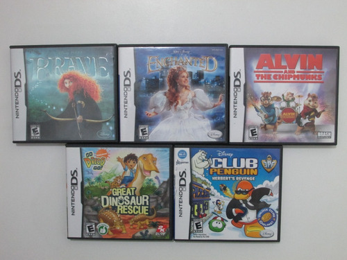 Lote X5 Juegos Originales Para Nintendo Ds