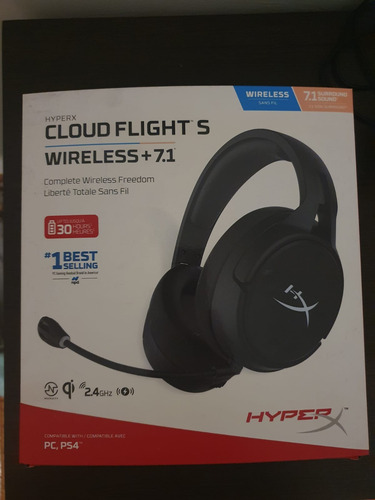 Auriculares Gamer Hyperx Cloud Flight S Inalámbricos Negro (Usado)