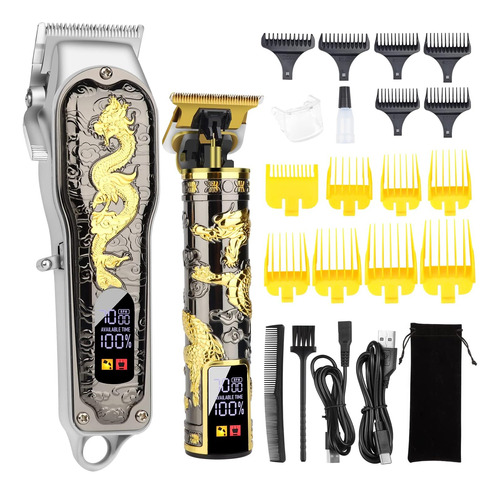 Hiena Pro Cortapelos Para Hombres T-blade Trimmer Set, Me...