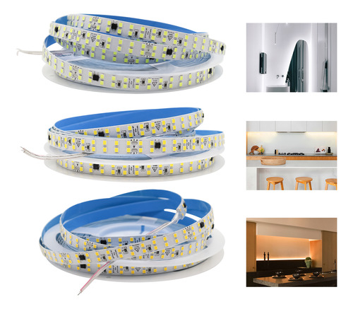 Fita Led Direta Dupla 240leds/m Rolo 10m 110v Não Usa Fonte
