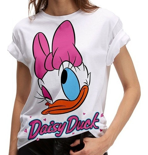 Hermosa Polera De Daisy Duck Sublimada Para Damas