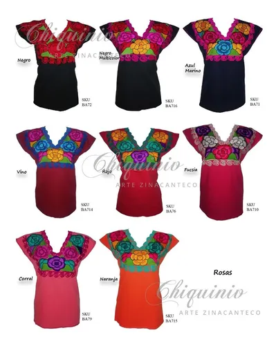 Lote De 12 Blusas Artesanales 6 Mediana Y 6 Grande