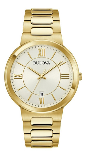 Reloj Bulova 97b212 Original Para Caballero Color de la correa Dorado Color del bisel Dorado