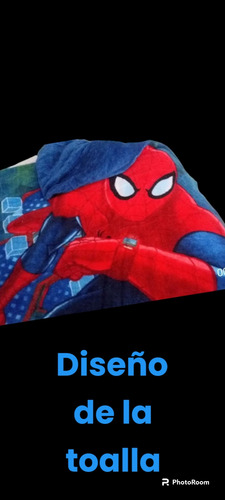 Set Toalla De Playa Y Toalla Poncho De Niño Spiderman (Usado)